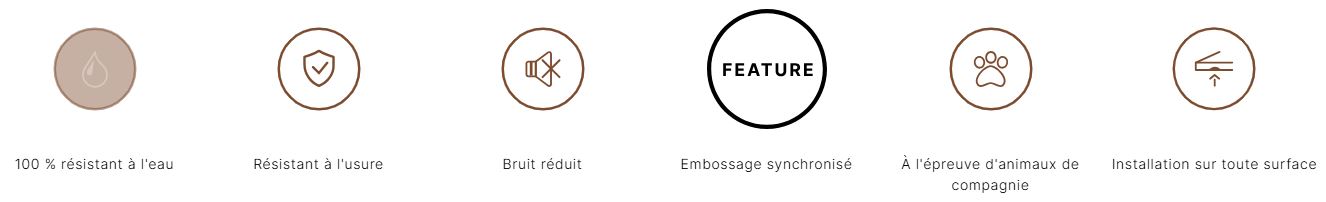 Caractéristiques coretec Essentials texas H86